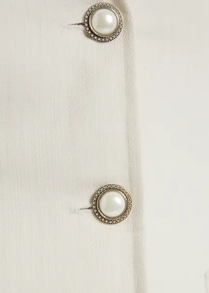 Nicowa Short sleeved blazer - RILAWA in WHITEarticle number NC9A12401011E-004 Räumungsverkauf