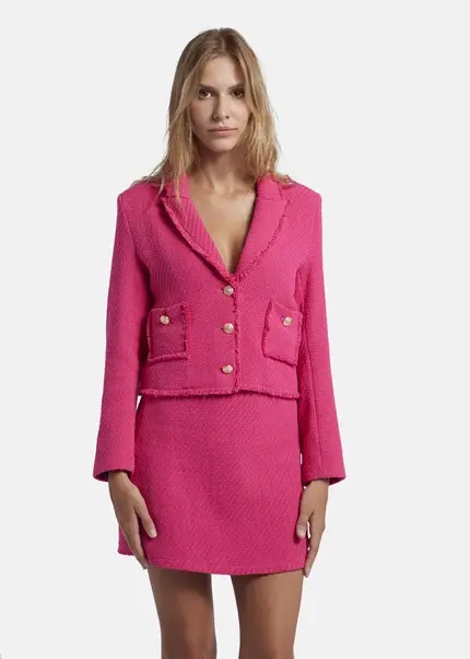 Nicowa Cropped blazer in bouclé - BAGIWO in PINKarticle number NC7A32001044E-139 Riesige Ersparnisse