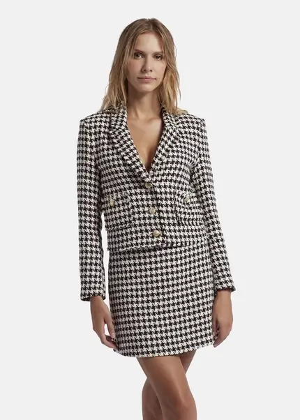 Nicowa Cropped blazer made of bouclé BAGIWO in BLACK MULTICOLORarticle number NC8A22505019E-002 Super Sparpreis