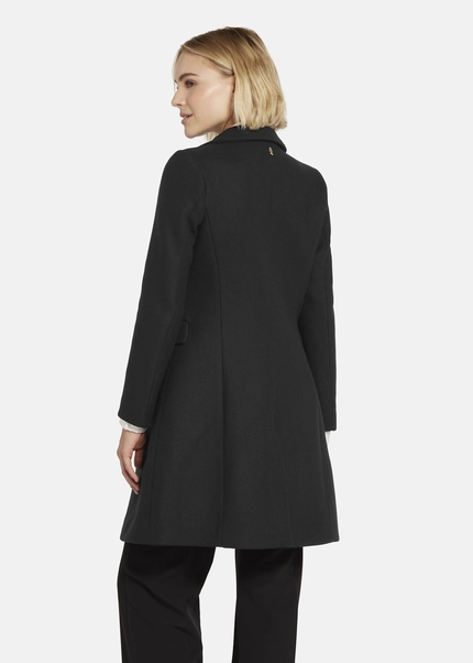Nicowa Classic wool coat - CAPPOWA in BLACKarticle number NC8A22402019E-002 Begrenzte Freigabe