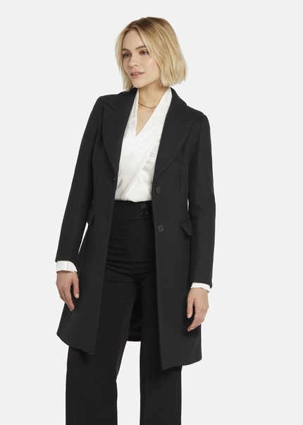 Nicowa Classic wool coat - CAPPOWA in BLACKarticle number NC8A22402019E-002 Begrenzte Freigabe