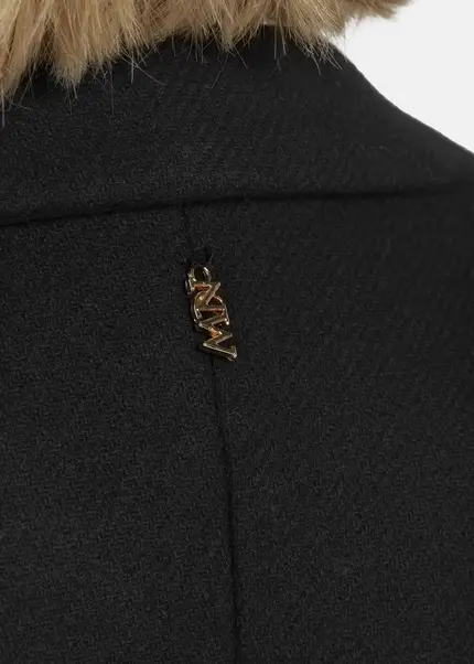 Nicowa Classic wool coat - CAPPOWA in BLACKarticle number NC8A22402019E-002 Begrenzte Freigabe