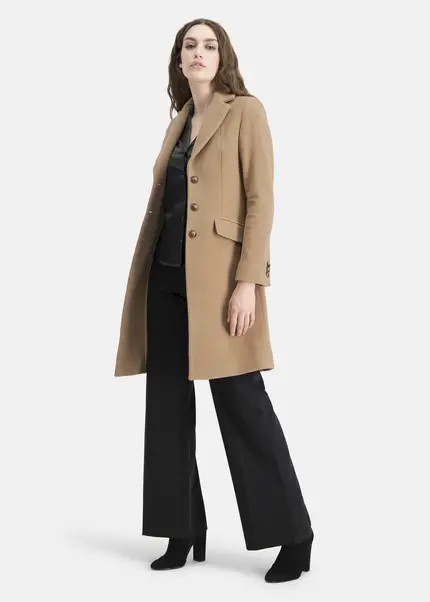Nicowa Wool coat with faux flap pockets – KAMOWA in CAMELarticle number NC5A52004022E-101 Neueste Stile