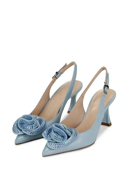 Nicowa Flower-adorned slingback pumps FLONAWIA in LIGHT BLUEarticle number NC9A12702025E-025 Bis zu 65% Rabatt