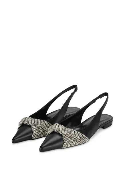 Nicowa Slingback ballerinas with crystal appliqué CRISOLI in BLACKarticle number NC9A12704019E-002 Nur für heute