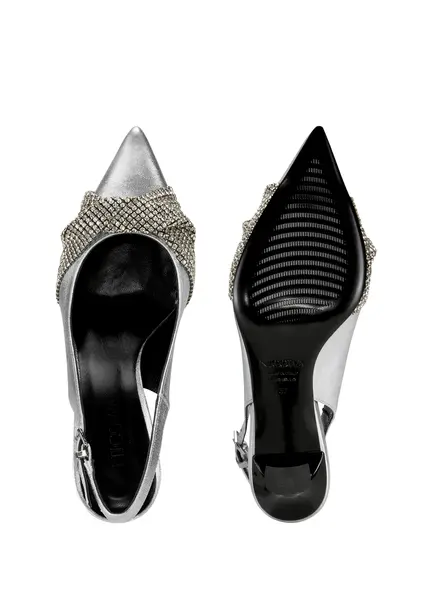 Nicowa Embellished slingback pumps COSIMALA in SILVERarticle number NC9A12701031E-088 Bis zu 55% Rabatt