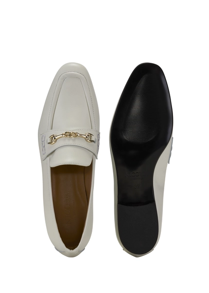 Nicowa Classic loafer with metal application MOCASO in CREAMarticle number NC8A21503012E-072 Riesige Rabatte