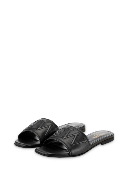 Nicowa Monogram slide sandals - LAUREWI NCW in Blackarticle number NC8A18003019E-002 Rabatte dieses Monats