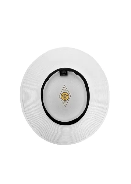 Nicowa Classic boater hat with band MONTANIO in WHITEarticle number NC9A11601011E-004 Verkauf
