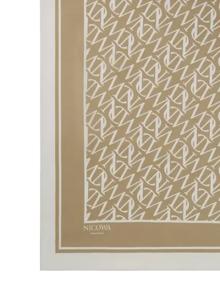 Nicowa NCW silk scarf AURONA in BEIGEarticle number NC7A29001010E-138 Fabrikpreis