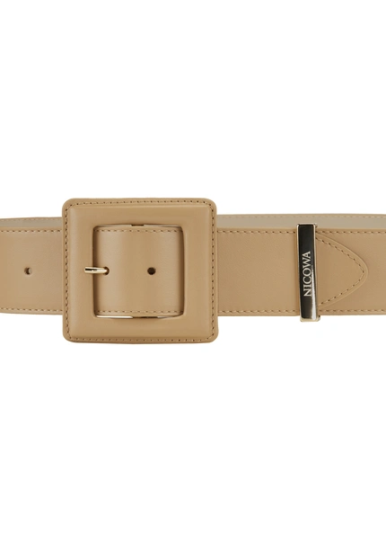 Nicowa Medium-width leather belt DOLCEWA in CAMELarticle number NC7A21102022E-101 Sonderangebot