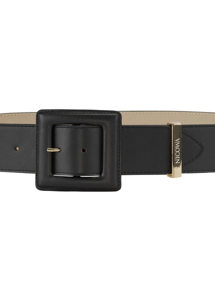 Nicowa Medium-width leather belt DOLCEWA in BLACKarticle number NC7A21102019E-002 Rabatt