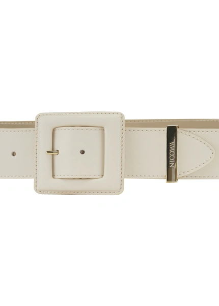 Nicowa Medium-width leather belt DOLCEWA in CREAMarticle number NC7A21102012E-072 Günstig kaufen