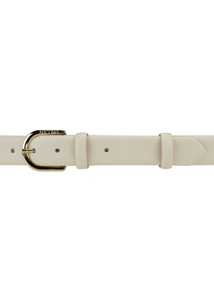 Nicowa Classic leather belt - COLANI in CREAMarticle number NC7A21101012E-072 Flash Sale