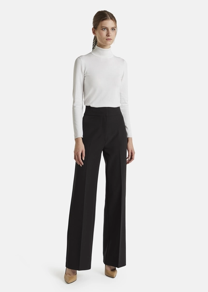 Nicowa Classic wide-leg trousers CORINO in BLACKarticle number NC7A24011019E-002 Osterangebot