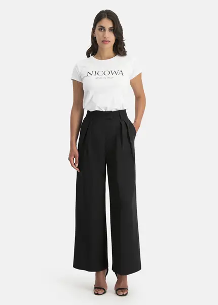 Nicowa Plain pleated trousers - RONICA in BLACKarticle number NC7A12038019E-002 Muttertagsangebot