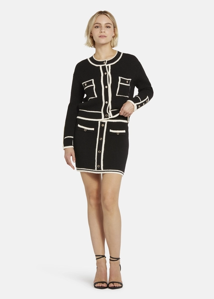 Nicowa Mini knit skirt - ANELIWO in BLACKarticle number NC8A22103019E-002 Neueste Mode