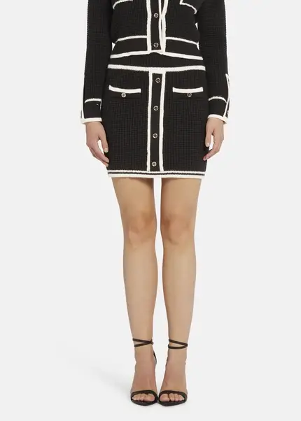 Nicowa Mini knit skirt - ANELIWO in BLACKarticle number NC8A22103019E-002 Neueste Mode