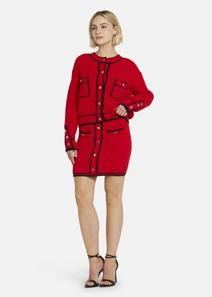 Nicowa Mini knit skirt - ANELIWO in REDarticle number NC8A22103014E-014 Online Outlet