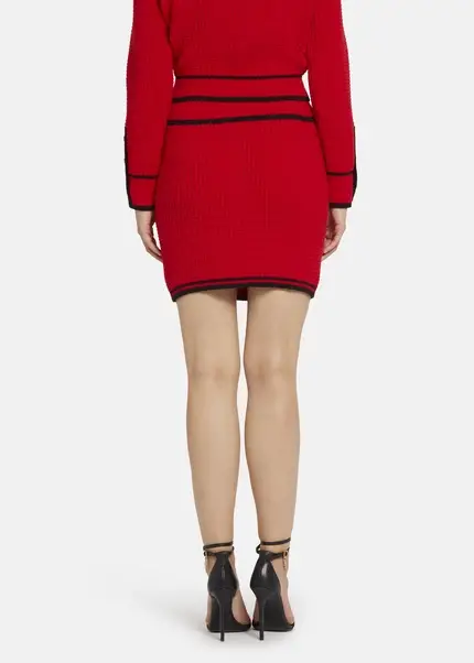 Nicowa Mini knit skirt - ANELIWO in REDarticle number NC8A22103014E-014 Online Outlet