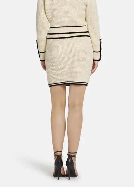 Nicowa Mini knit skirt - ANELIWO in CREAMarticle number NC8A22103012E-072 Zeitlich begrenztes Angebot