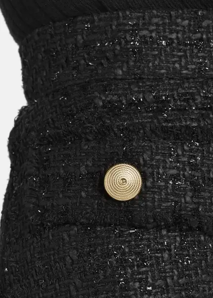 Nicowa Bouclé skirt with lamé effect BRUNAWI in BLACK LAMÉarticle number NC8A22506019E-002 Exklusive Angebote