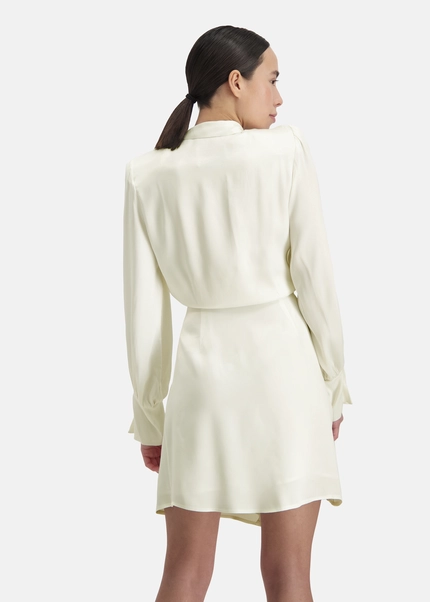 Nicowa Wrap dress with shoulder pads - TIFOWA in WHITEarticle number NC8A12014011E-004 Bestseller
