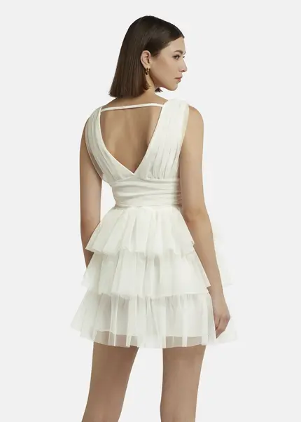 Nicowa Tulle mini dress - STELLOWA in whitearticle number NC9A1400411E-004 Tägliche Deals