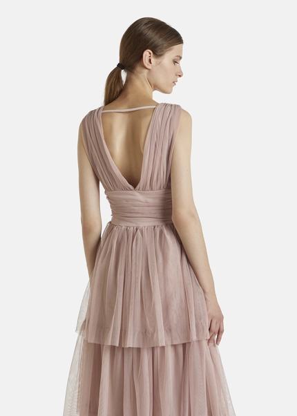 Nicowa Tulle maxi dress BALINO in BEIGEarticle number NC7A12027032E-138 Wochenangebot