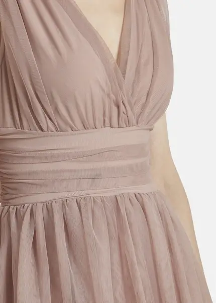 Nicowa Tulle maxi dress BALINO in BEIGEarticle number NC7A12027032E-138 Wochenangebot