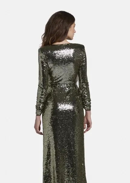 Nicowa Maxi sequin wrap dress - MILOWA in GOLDarticle number NC8A22011023E-131 Letzte 3 Tage
