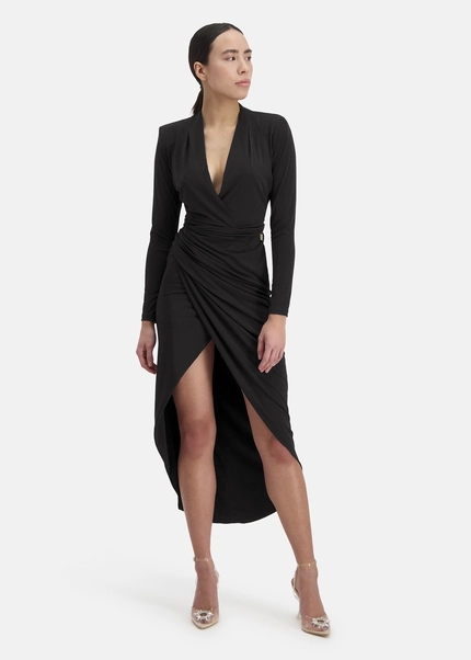 Nicowa Draped midi dress - MICIMA in BLACKarticle number NC8A12002019E-002 Vierteljährliche Förderung