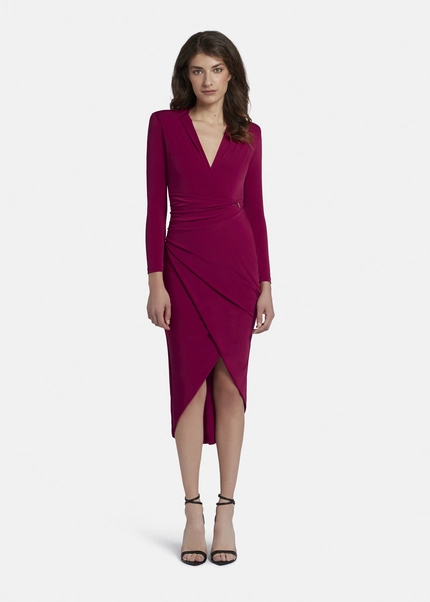 Nicowa Draped midi dress - MICIMA in dark berryarticle number NC8A22003034E-011 Discount Store für neue Produkte