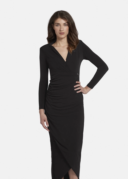 Nicowa Draped maxi dress - MICIMA in BLACKarticle number NC8A22005019E-002 50% Rabatt mit kostenlosem Versand