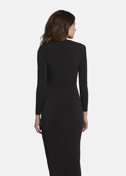 Nicowa Draped maxi dress - MICIMA in BLACKarticle number NC8A22005019E-002 50% Rabatt mit kostenlosem Versand
