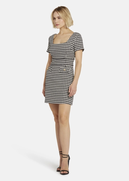 Nicowa Sheath bouclé dress VANTREA in BLACK MULTICOLORarticle number NC8A22509019E-002 Begrenzt auf 3 Tage