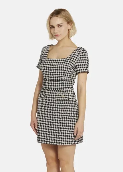 Nicowa Sheath bouclé dress VANTREA in BLACK MULTICOLORarticle number NC8A22509019E-002 Begrenzt auf 3 Tage
