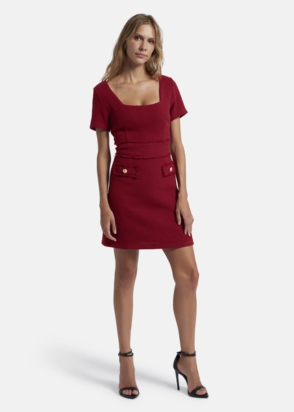 Nicowa Sheath bouclé dress VANTREA in dark berryarticle number NC8A22504034E-011 Speichern exportieren