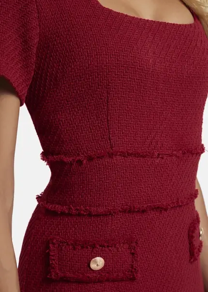 Nicowa Sheath bouclé dress VANTREA in dark berryarticle number NC8A22504034E-011 Speichern exportieren