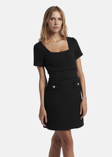 Nicowa Sheath bouclé dress VANTREA in BLACKarticle number NC8A22504019E-002 Black Friday Preise