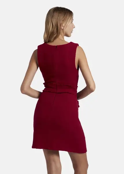 Nicowa Short bouclé dress CHIMORA in dark berryarticle number NC8A22503034E-011 zollfrei