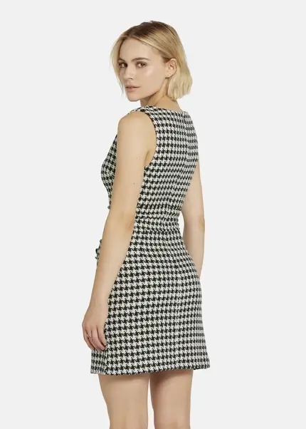 Nicowa Short bouclé dress CHIMORA in BLACK MULTICOLORarticle number NC8A22503019E-002 50% Rabatt für begrenzte Zeit