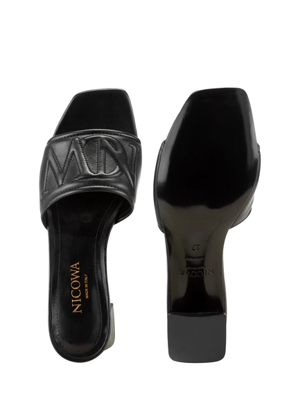 Nicowa Monogram block sandal - CAPULIO NCW in Blackarticle number NC8A11503019E-002 Online