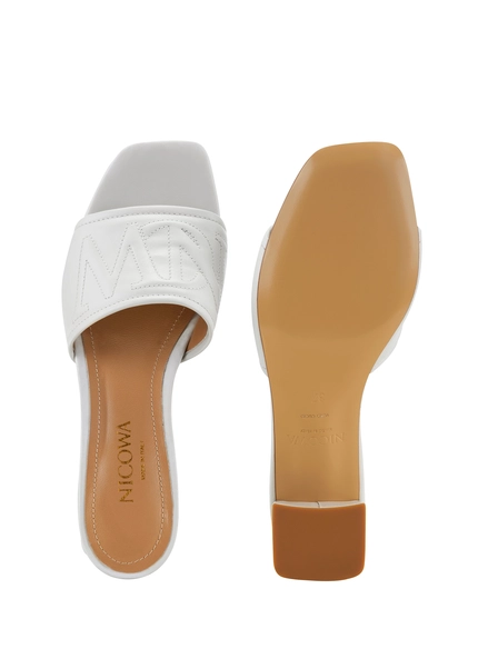 Nicowa Monogram block sandal - CAPULIO NCW in Creamarticle number NC8A11503012E-072 Outlet
