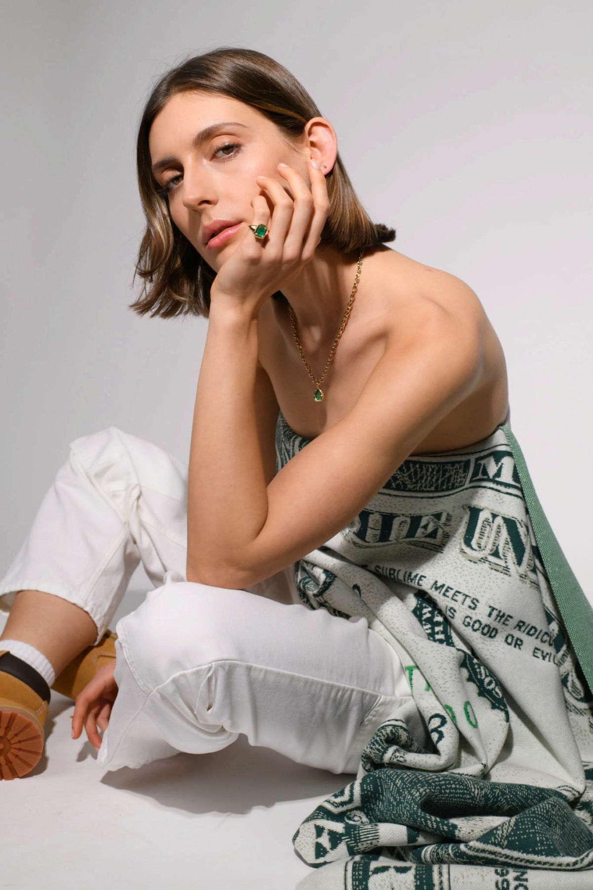 Nina Kastens F*CK Ring Emerald Super Rabatt