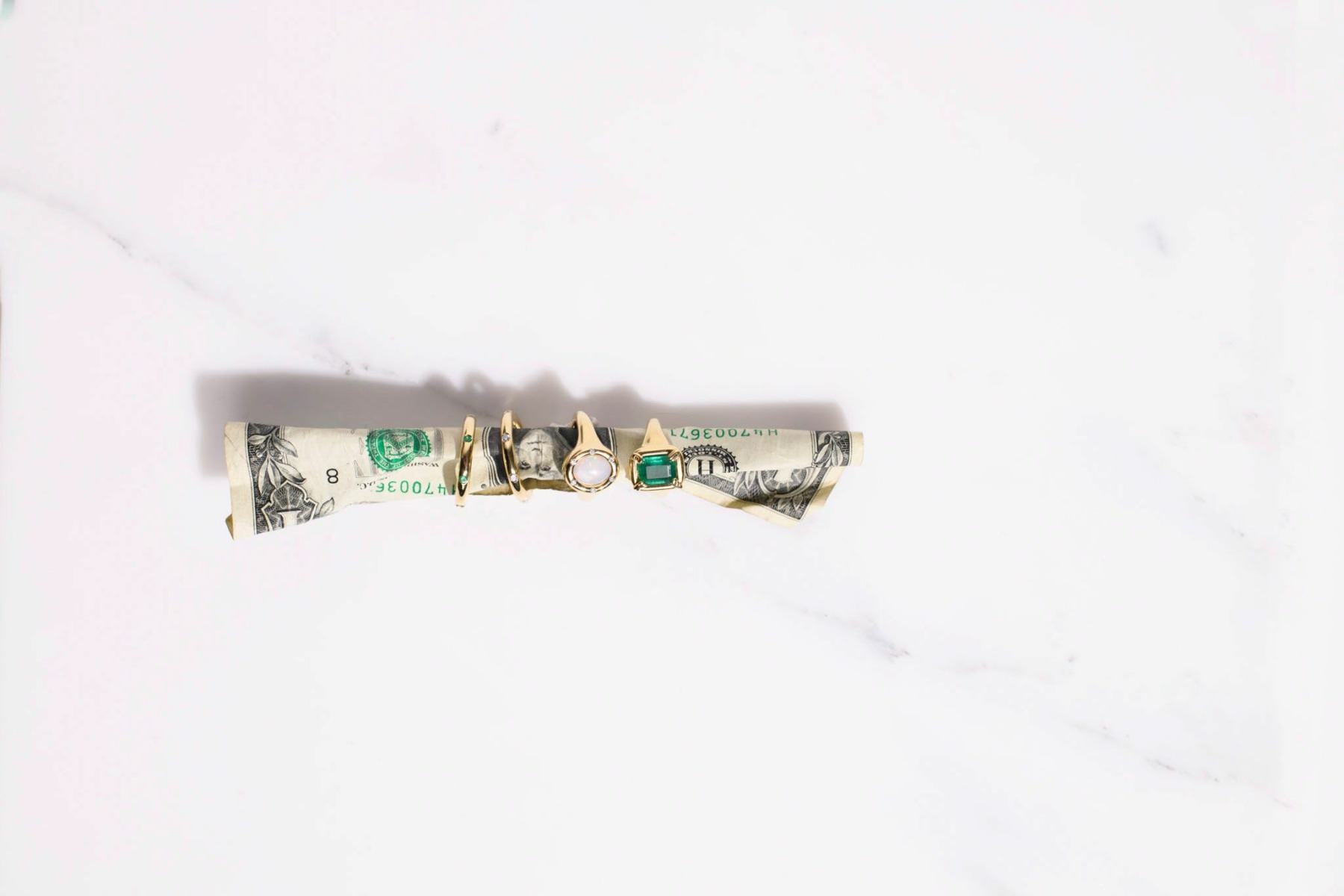 Nina Kastens F*CK Ring Emerald Super Rabatt