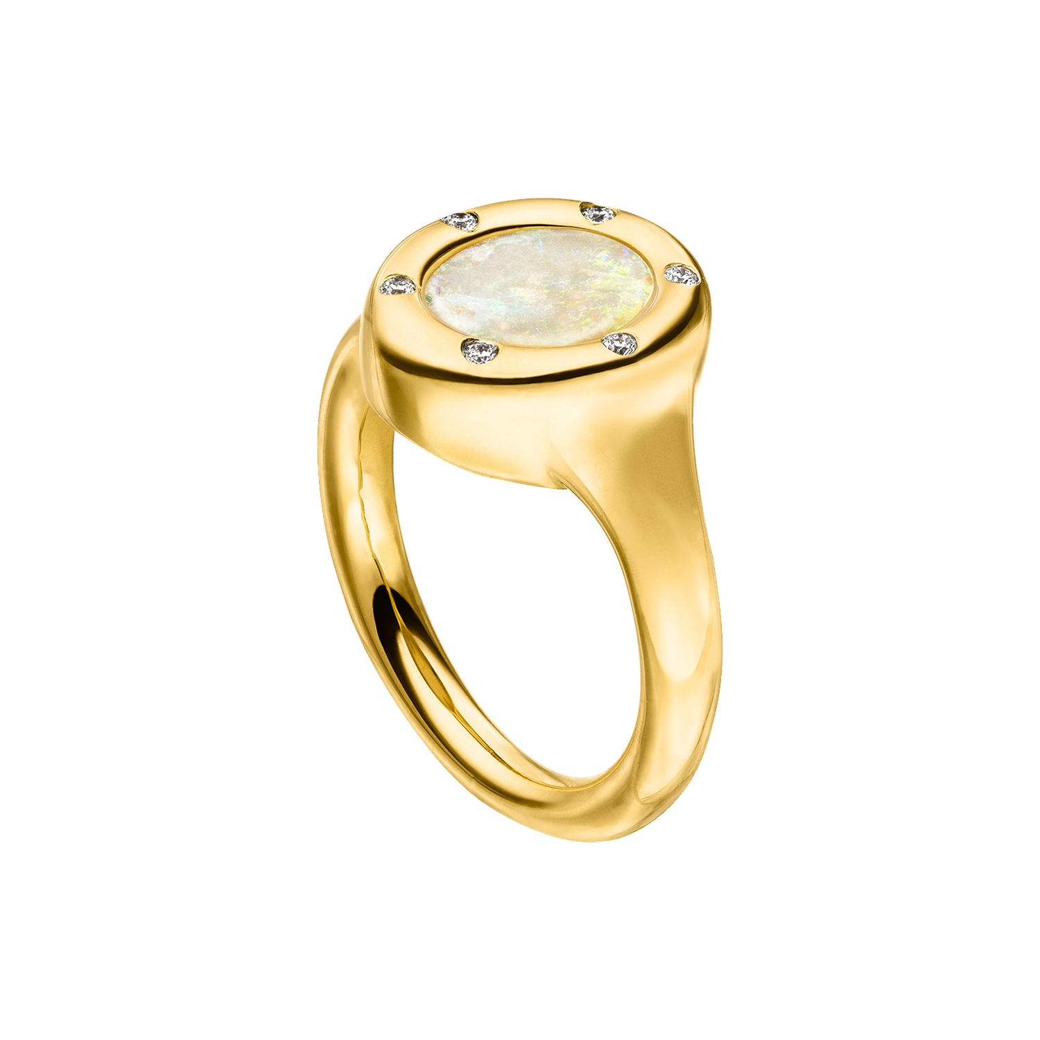 Nina Kastens Subway Ring Opal Kostenloser Versand international