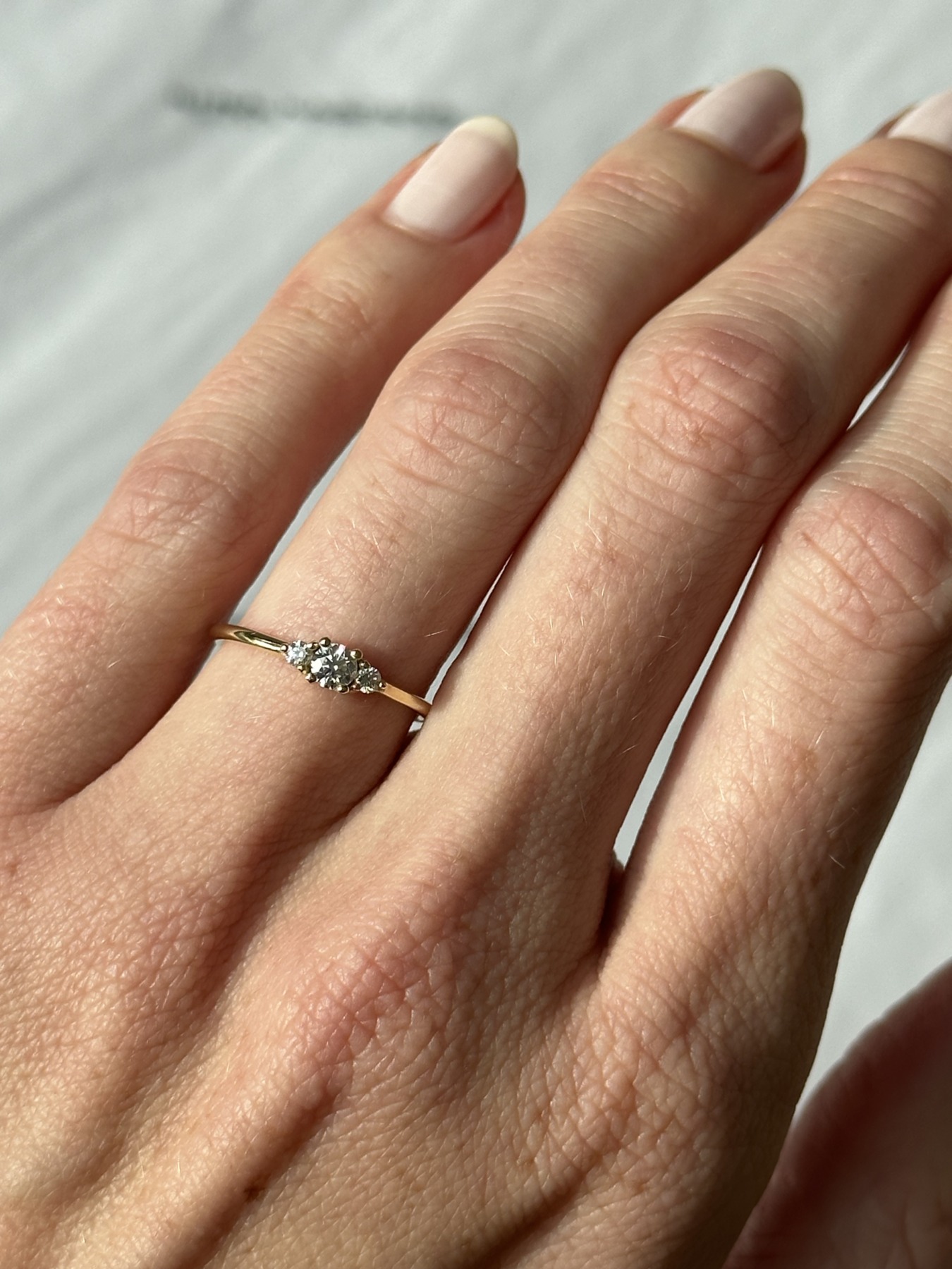 Nina Kastens Diamond 3-Stone-Ring 50% Rabatt für begrenzte Zeit