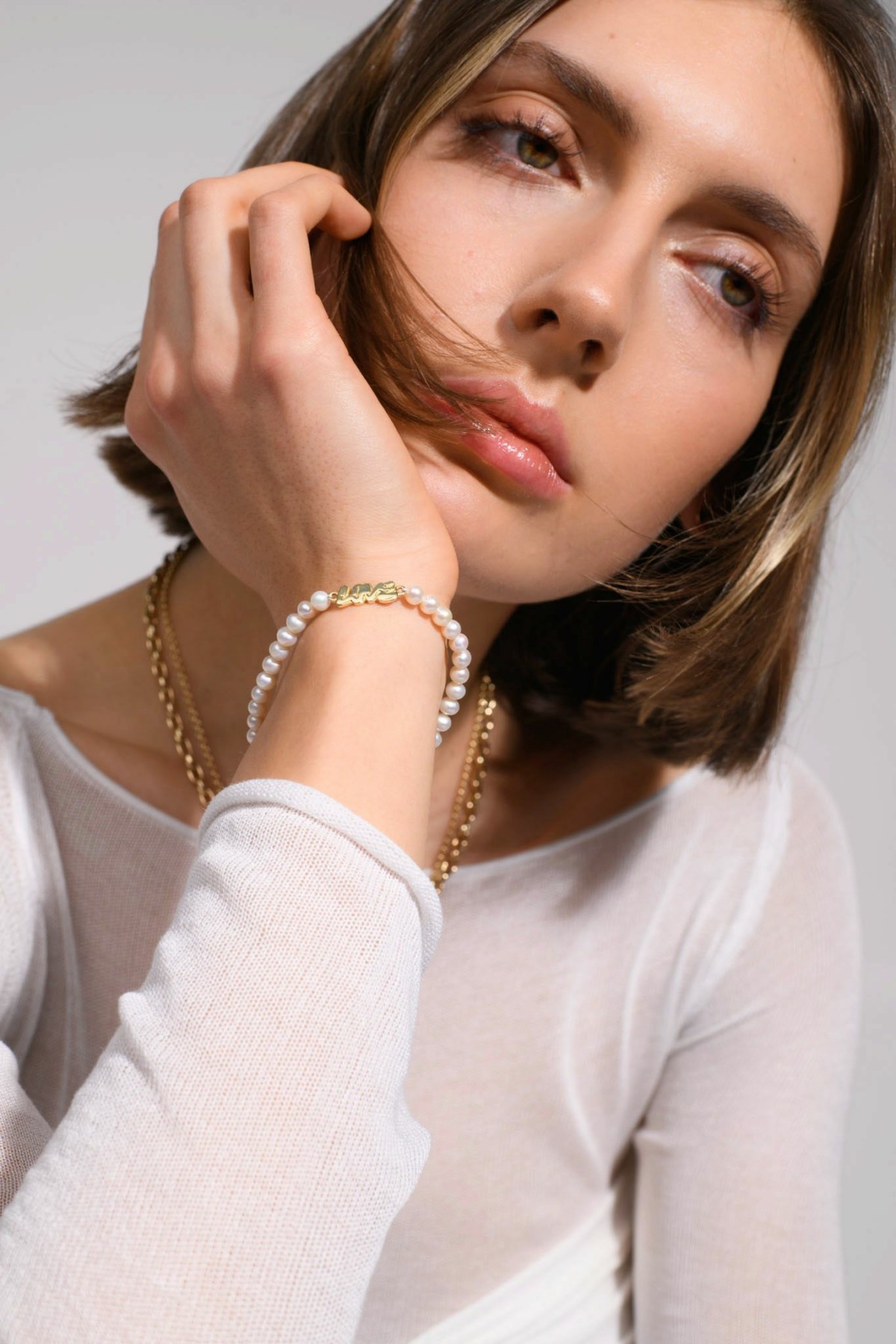 Nina Kastens LOVE Graffiti Pearl Bracelet Günstig kaufen