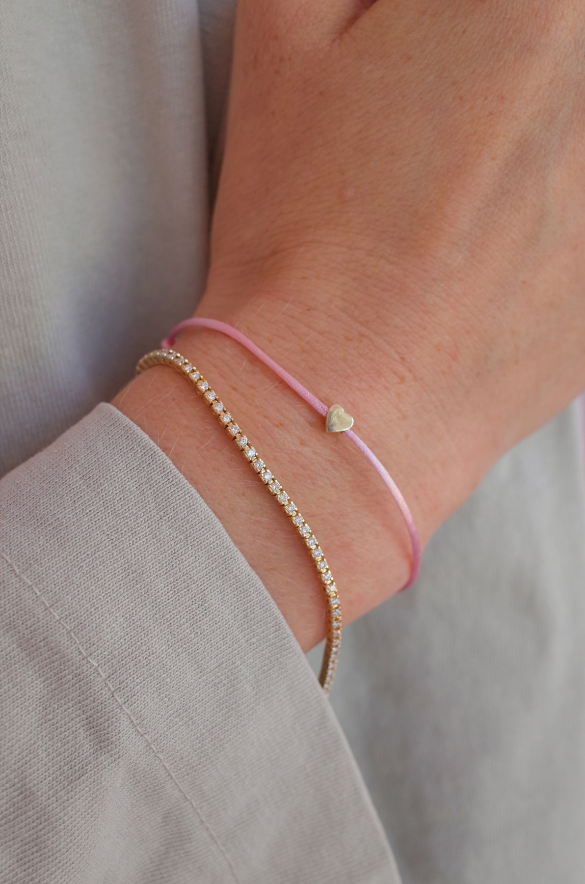 Nina Kastens Heart Bracelet Pink Große Rabatte